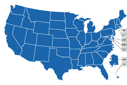 United States map